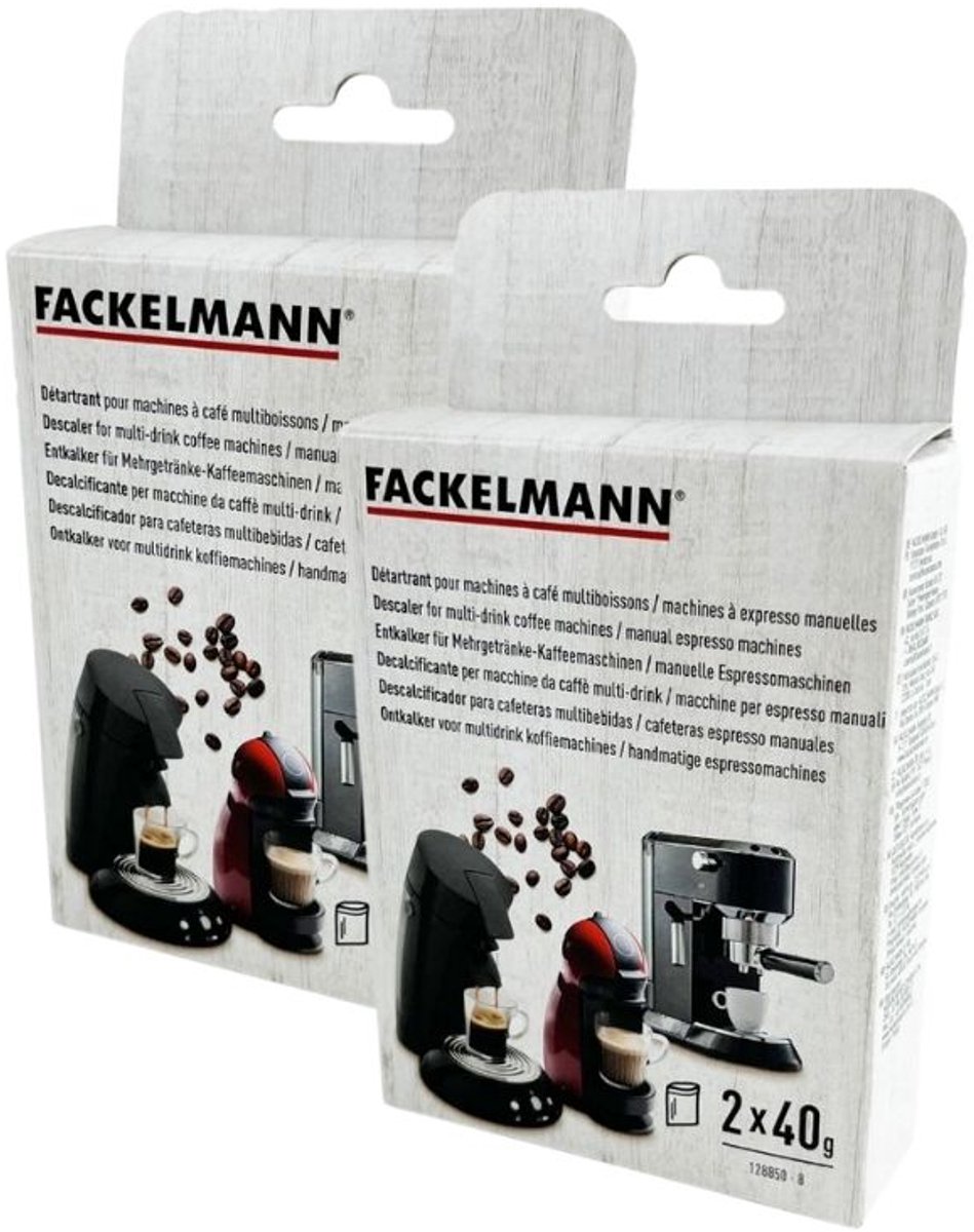 Fackelmann 9302950 Ontkalker voor koffiemachine, onderhoud koffiemachines, capsulemachines, espressomachines, citroenzuur