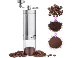 Koffiemolen Handmatig, Verstelbare Handkoffiemolen Roestvrijstalen Handkoffiemolen Keramische braam Koffiemolen met Opvouwbare Handgreep voor Koffie & Espresso