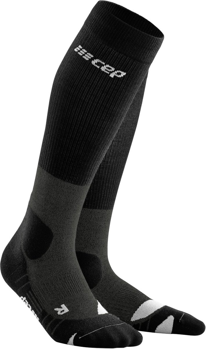 CEP Hiking Light Merino Tall Compressie wandelsokken – Kuitomvang Heren 45-50 cm Grijs