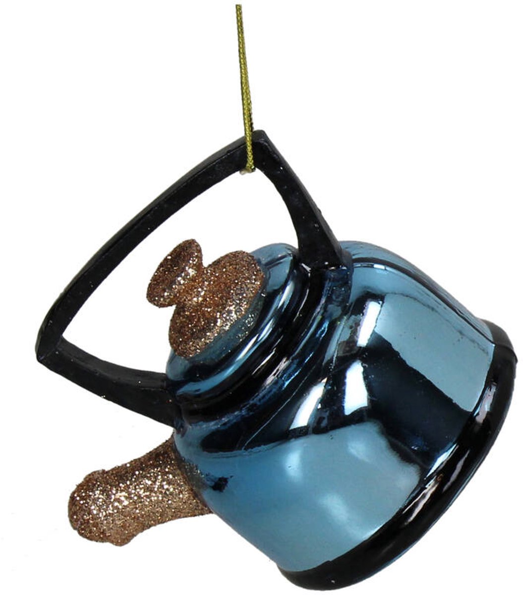 HD Collection Glazen kerstornament kerst hanger fluitketel 7.8 cm