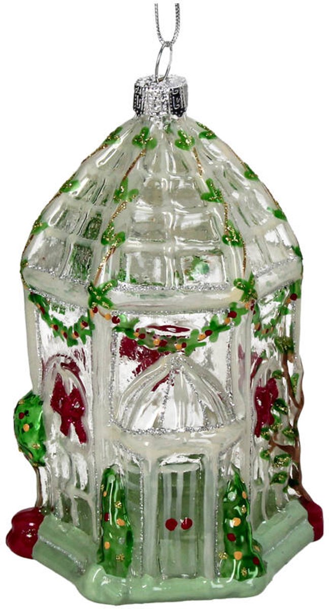 HD CollectionGlazen kerstornament kerst hanger kas greenhouse 12.3 cm
