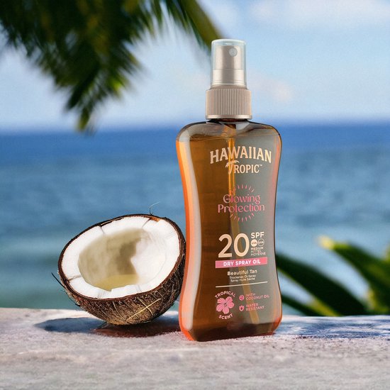 Hawaiian Tropic | Glowing Protection SPF20 Dry Oil Spray 200ml