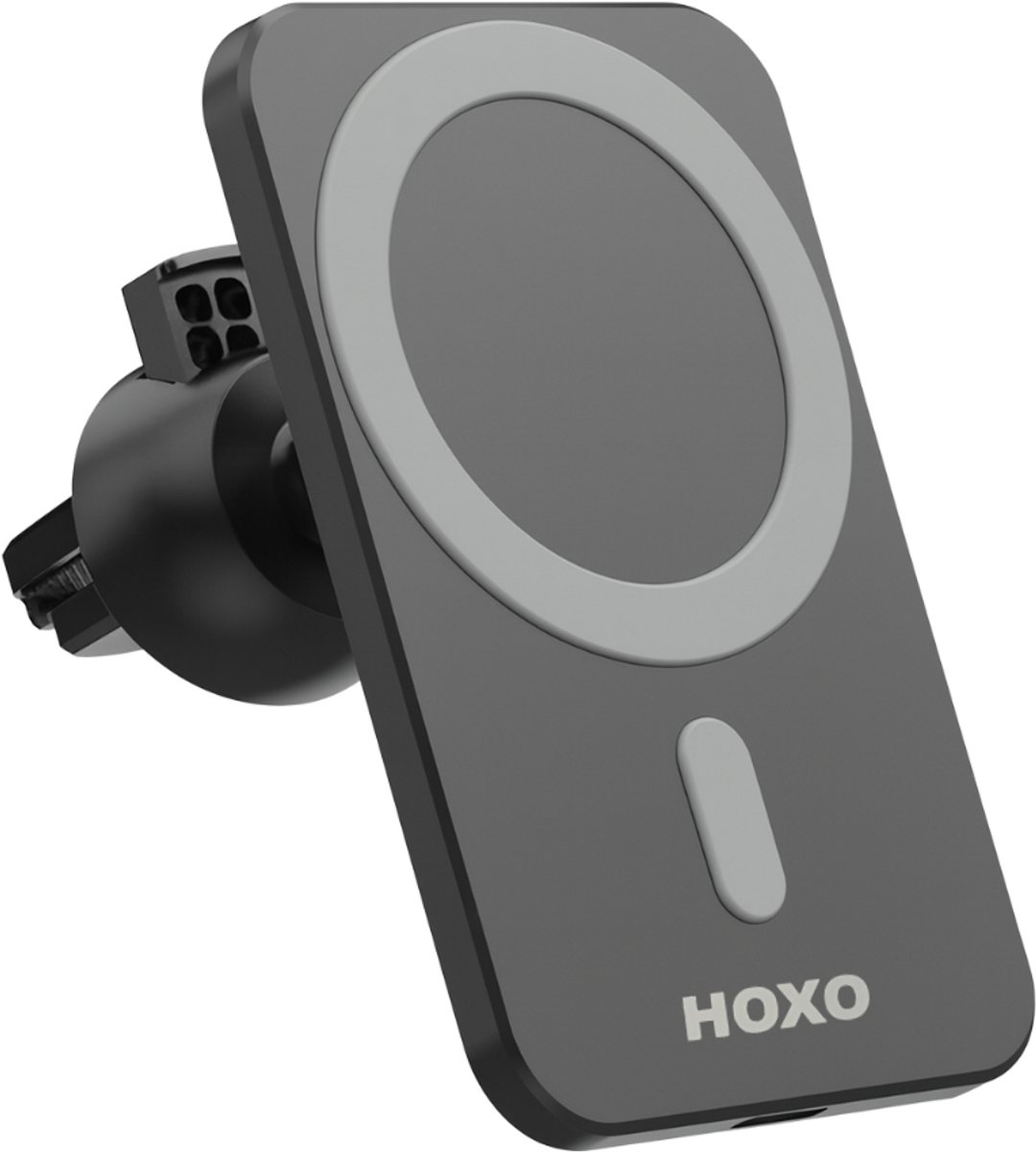 Telefoonhouders auto voor ventilatierooster - Inclusief Magneetplaat en USB A naar C Kabel - 15W Snelladen - GSM Houder - Geschikt voor Magsafe - Geschikt voor zuignap houder