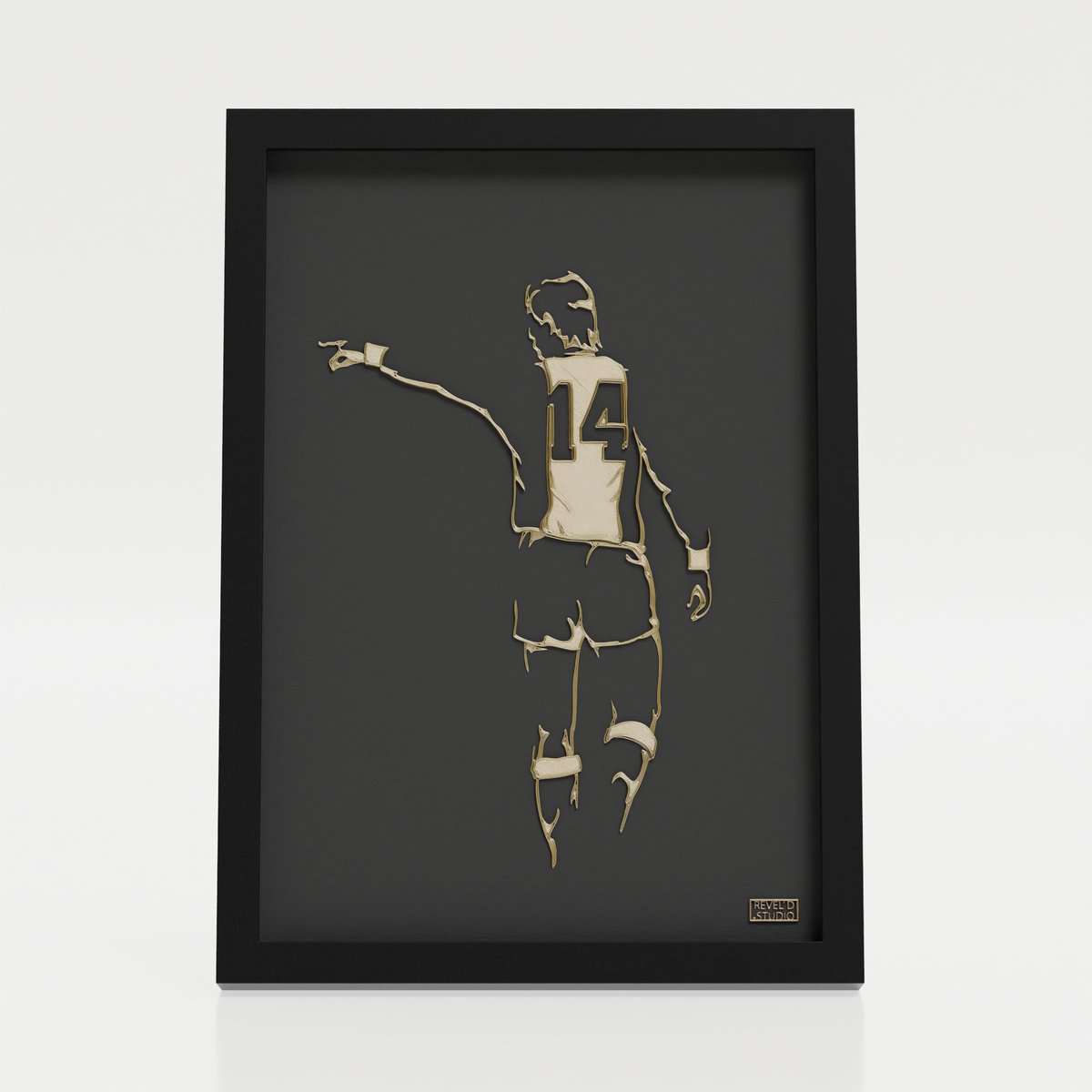 Johan Cruijff #14 – Fotolijst - 3D Print - Ajax Amsterdam - Nederlands Elftal
