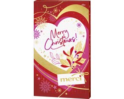 Merci Adventskalender – Chocolade - Verrassing: 2 designs - Adventkalender - Cadeau - 2025 - Kerst - Sint