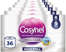 Cosynel Toiletpapier 36=54 rollen - Giga Roll Wit - 3-laags - Voordeelverpakking