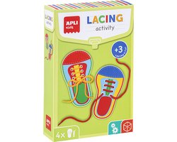 Apli Kids leren veters strikken - 4 stuks