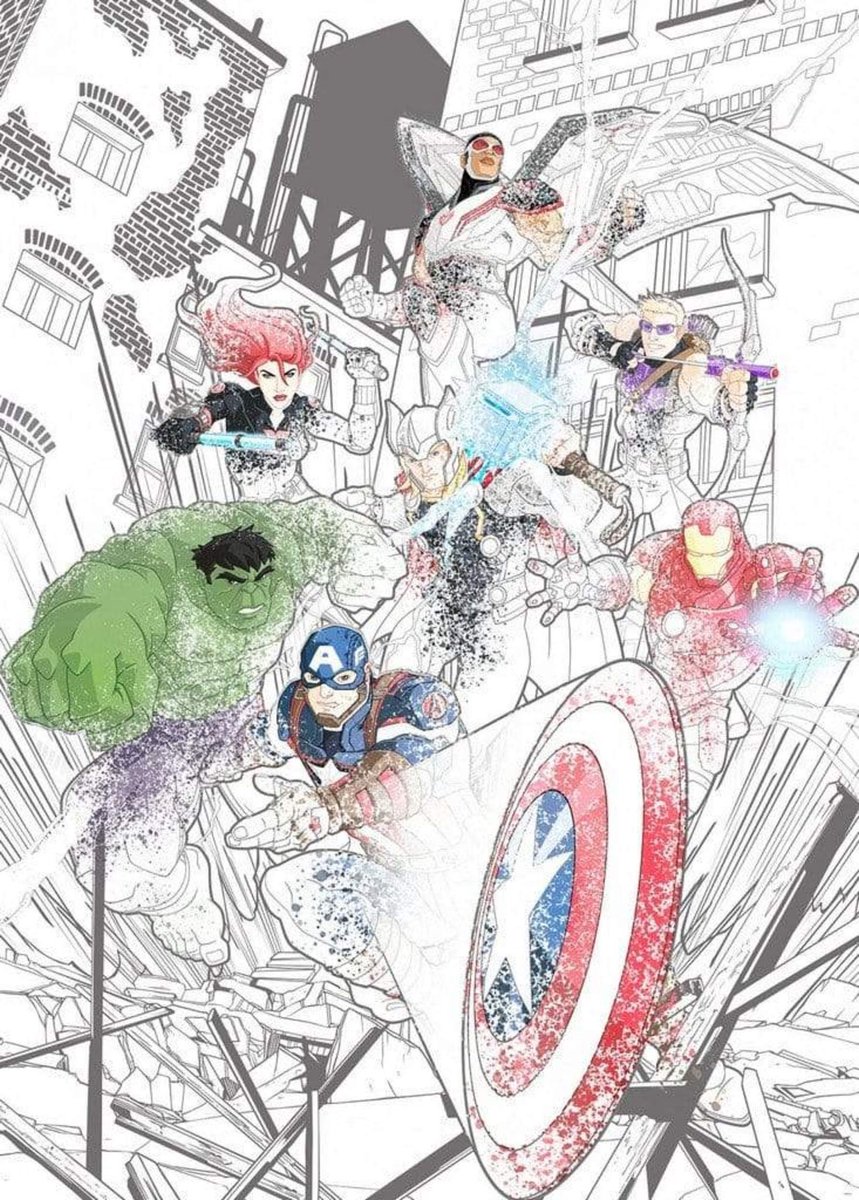 Fotobehang - Avengers Attack 200x280cm - Vliesbehang
