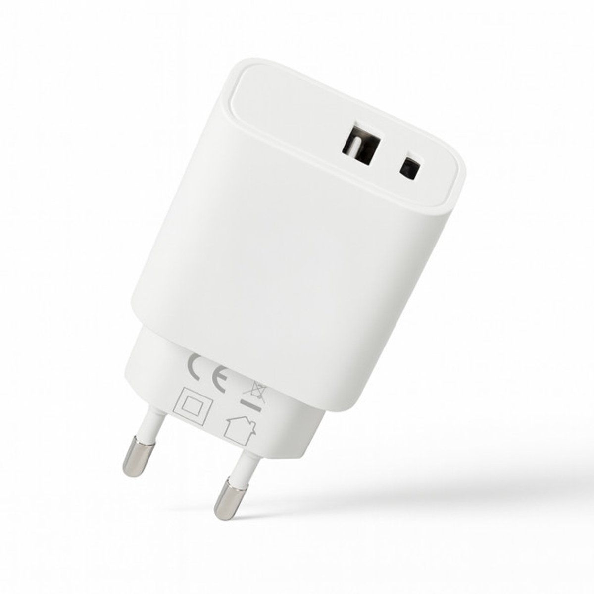 Snellader USB A & USB C - Oplader met Dubbele Uitgang - Fast Charger 10 W - Soundlogic