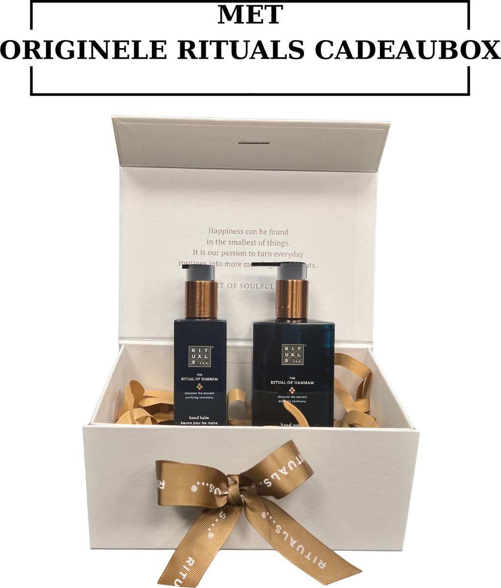 Rituals - Hammam - Geschenkset - Handzeep 300 ml + Kitchen Hand Balm 175 ml in Originele RITUALS Cadeaubox