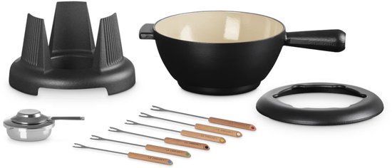 Le Creuset Fondueset Mat Zwart 20cm 2,00l — afbeelding 4