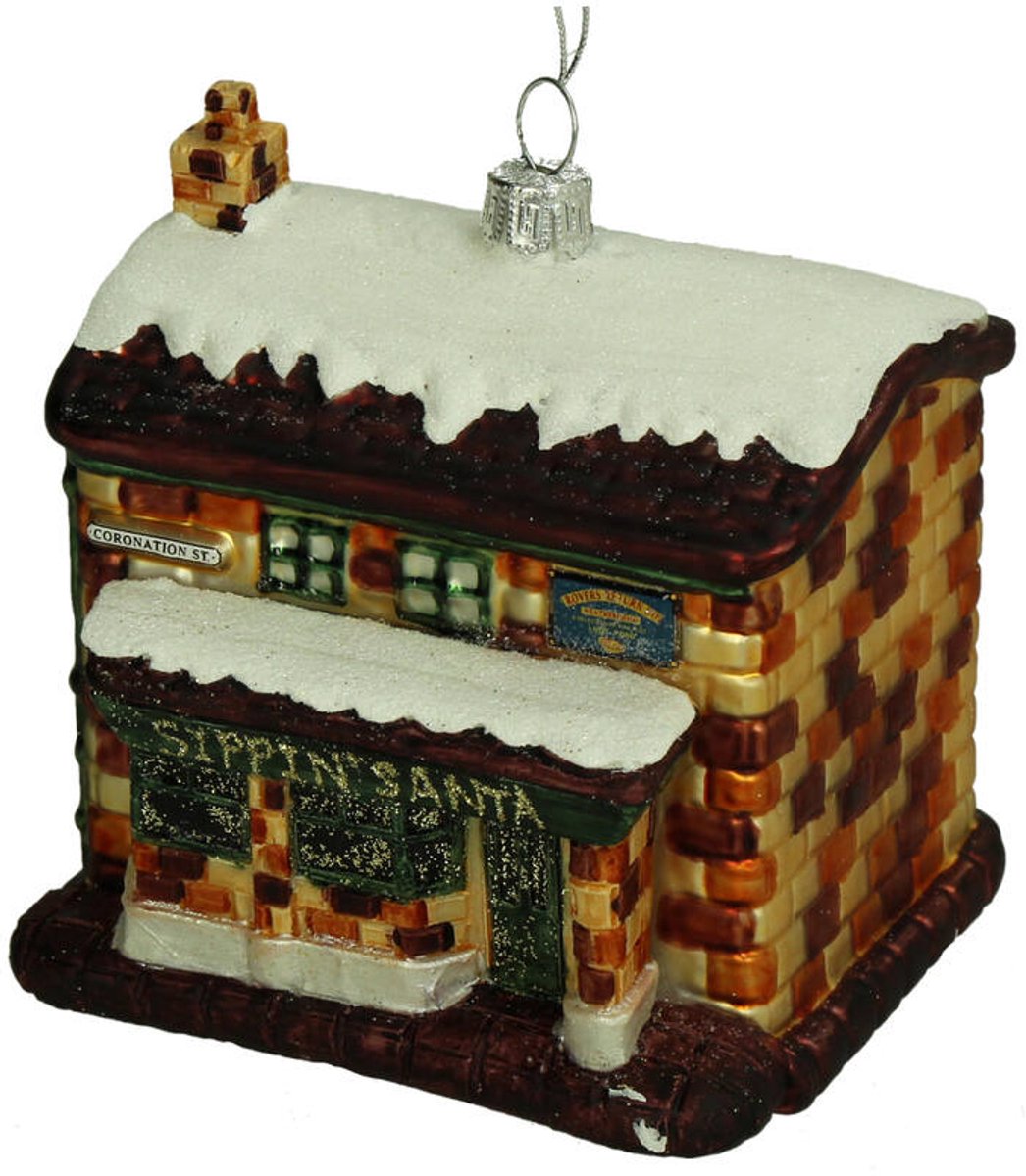 HD Collection glazen kerstornament kerst hanger bar 9.6 cm