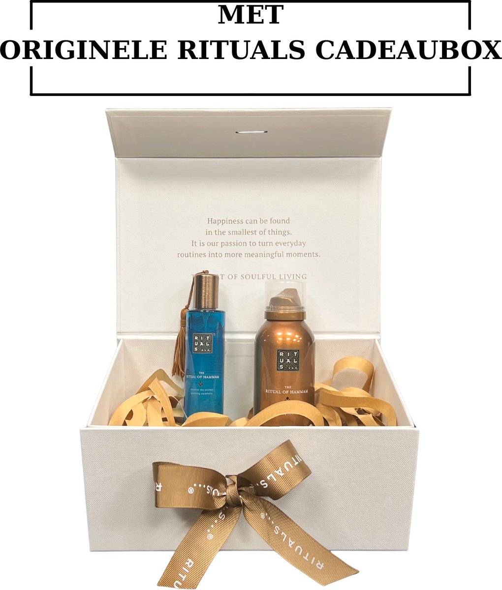 Rituals - Hammam - Geschenkset - HairBody Mist 50 ml + Body Lotion Mousse 150 ml in Originele RITUALS Cadeaubox
