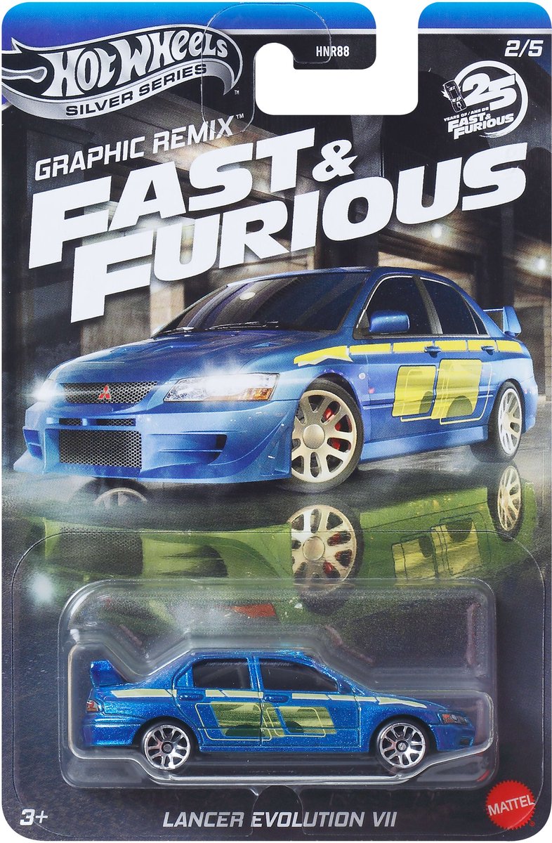 Mitsubishi Lancer Evolution 7 | Fast & Furious | 1:64 HotWheels JBY47