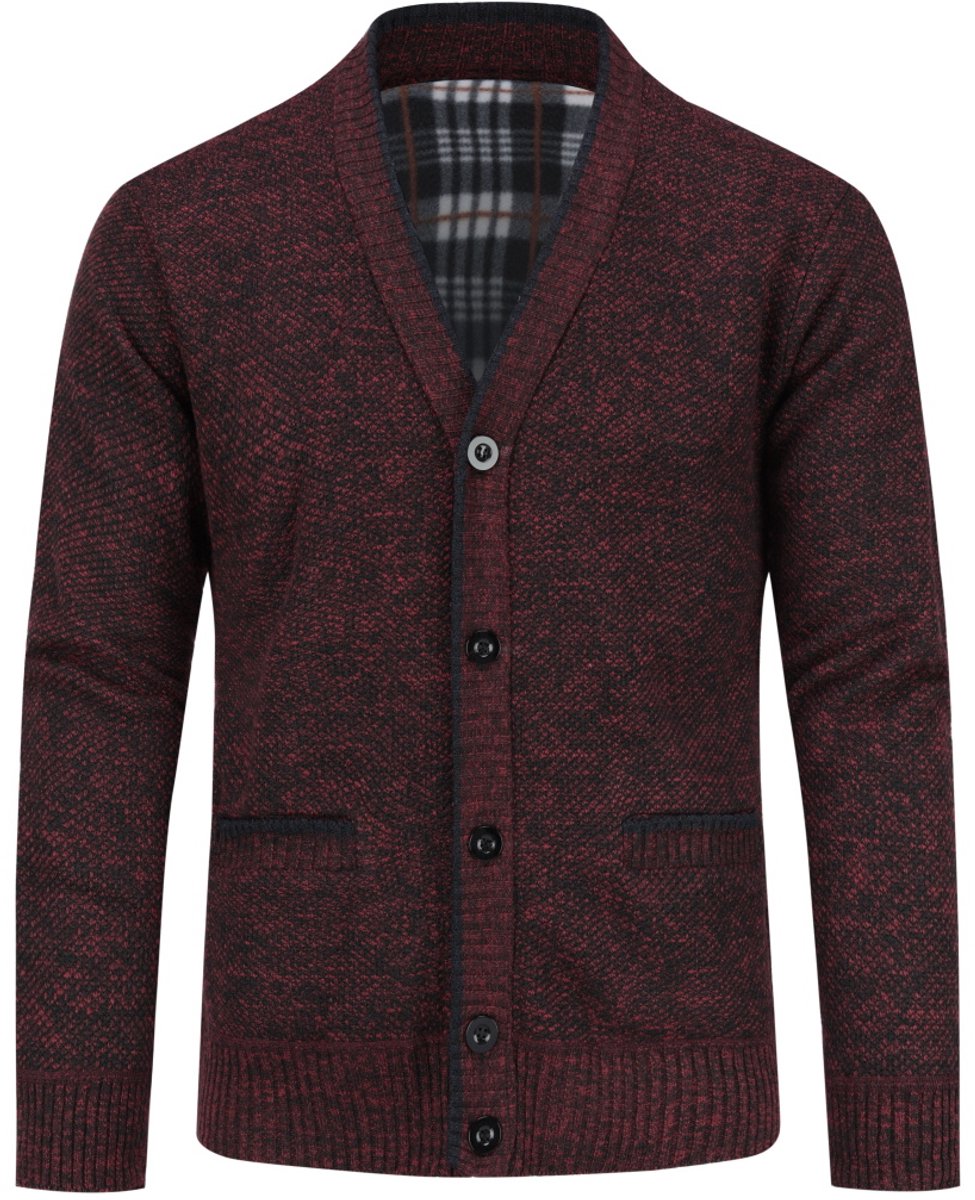 ALLTHEMEN Heren Gebreide Vest - Klassieke Knopen - L