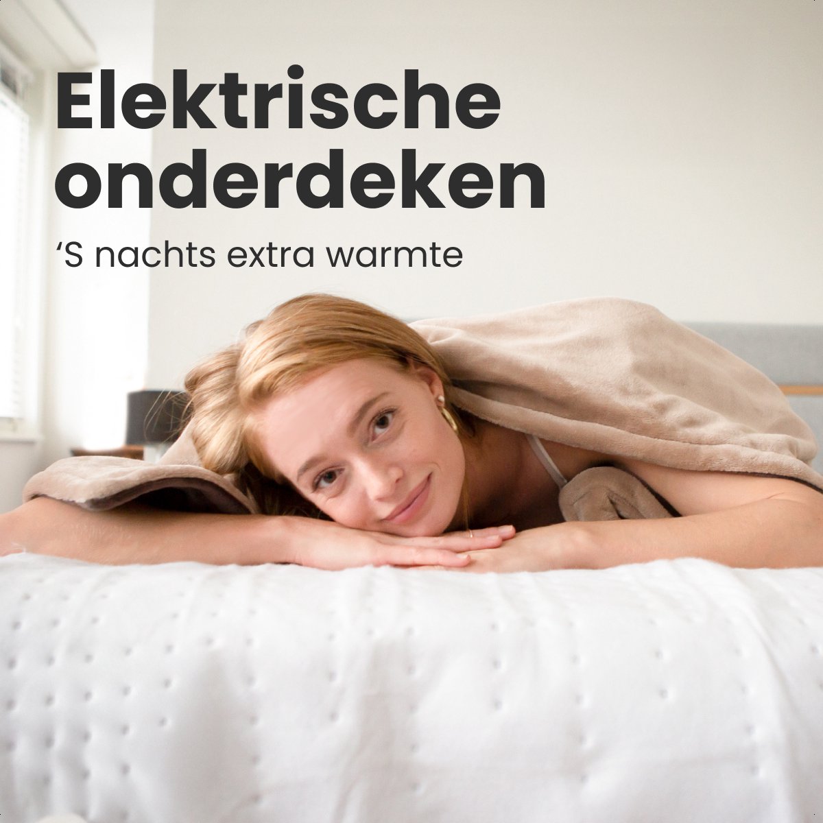 Afbeelding 2 van Auronic Elektrische Onderdeken XL - 190 x 90 cm - 1 Persoons