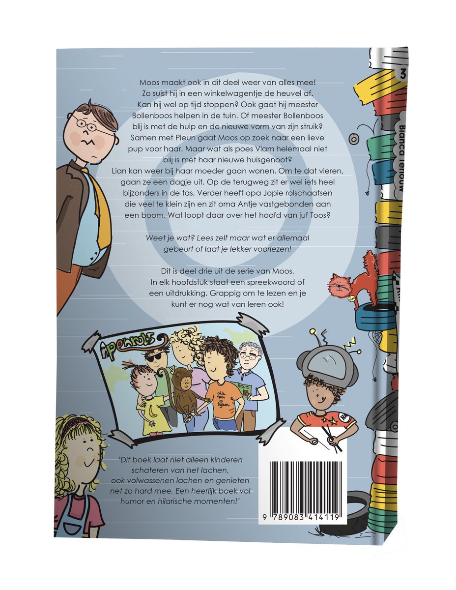 Alle remmen los, Moos - back cover