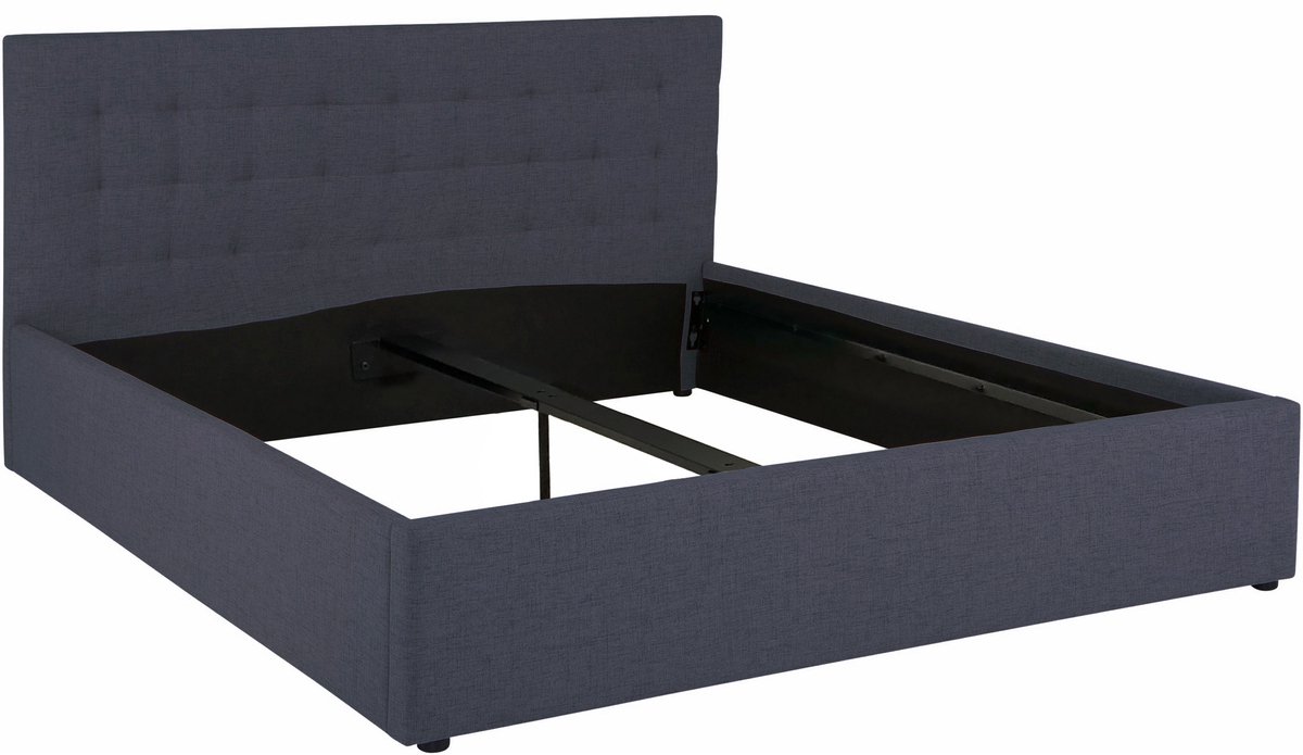 Hamar|Bed 180x200 cm in linnen antraciet
