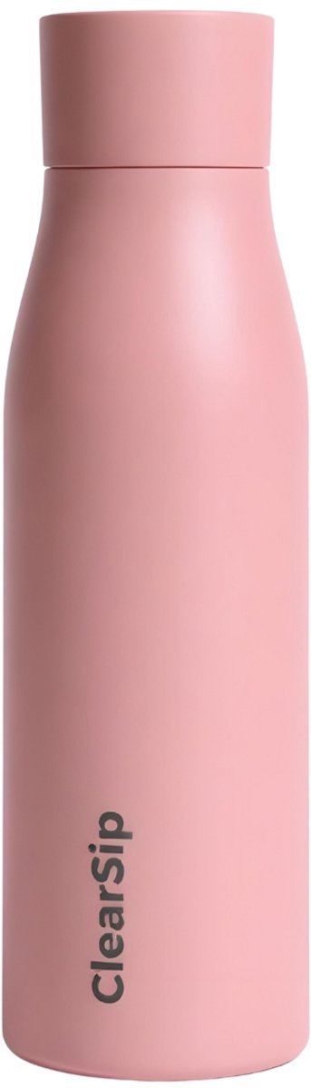 ClearSip Slimme Waterfles - UV-C Zelfreinigend - Drinkherinnering & Temperatuurweergave - Anti-slip - Thermosfles - 750 ML - Roze