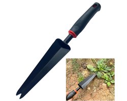 Weeder - Handmatige Weeder - Tuingereedschap - Verticale Weeder, Tuinwieder, Ergonomisch handvat, Geschikt voor tuin en erf Wieden, Onkruid en mos verwijderen, Zwart, 34,5x5cm
