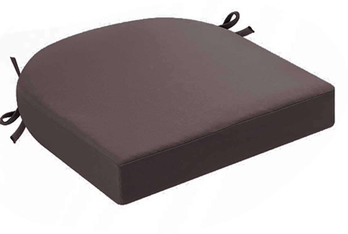 Kussens voor buitenstoelen, set van 2, kussens voor tuinstoelen, waterdicht, met strikband