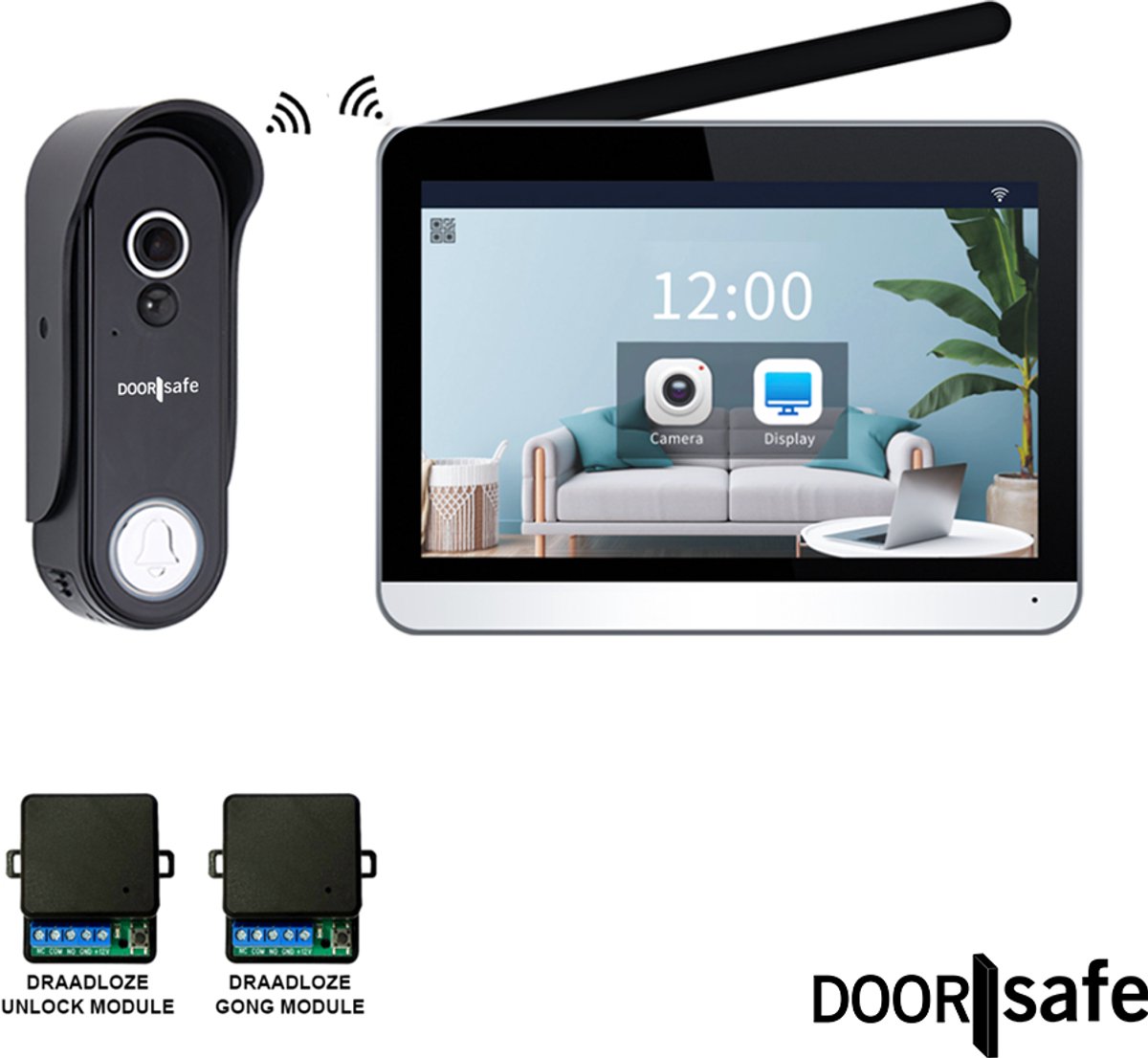 Doorsafe 4650 PRO | HD draadloze camera deurbel | 7″