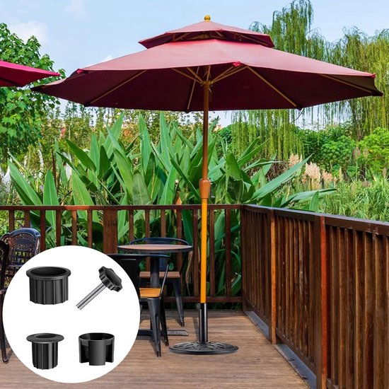 Parasol de 2,3 m sans pied, parasol de terrasse réglable à manivelle