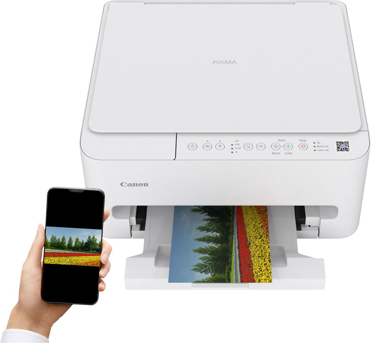 Canon PIXMA TS4150i - All-in-One Inkjetprinter - Wit - Smartphone ready - Compact - Gebruiksvriendelijk — afbeelding 2