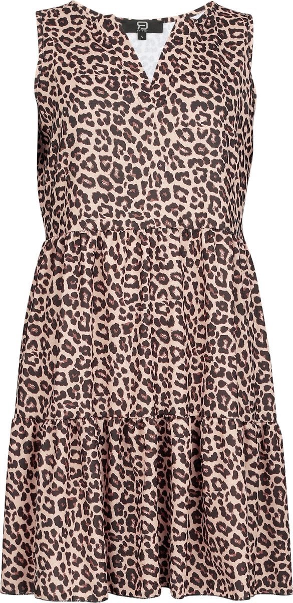 R.E.D. Rock-Engineered Design multicolor jurk met luipaardprint - Dames - S