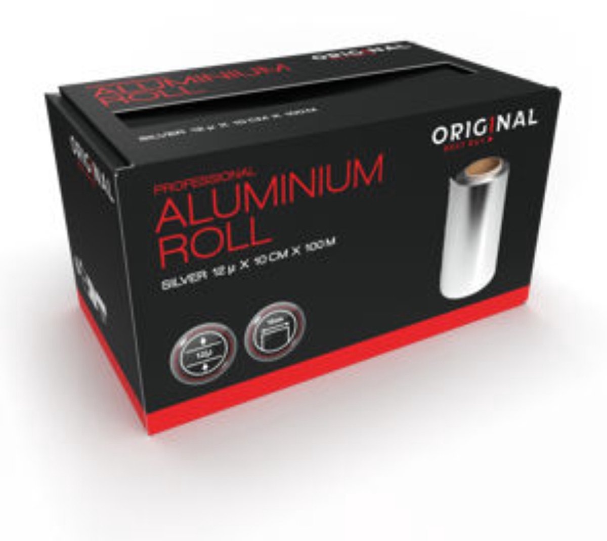 OBB Alufoil Roll 12µ Silver 10cmx100m