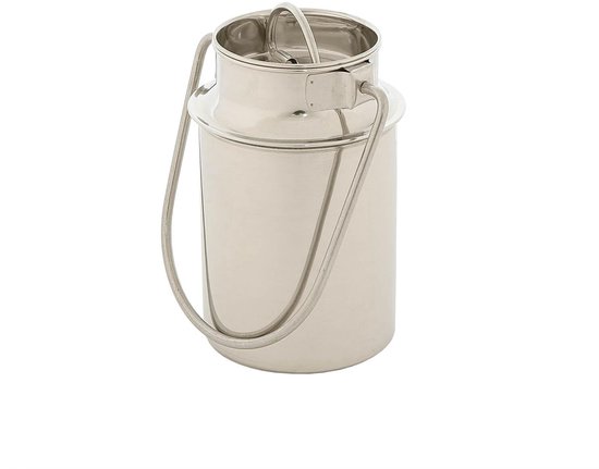 Melkkan roestvrij staal, 28 liter, transportkan, lekvrij deksel met spansluiting, thermotransportcontainer, melkkan voor transport of opslag