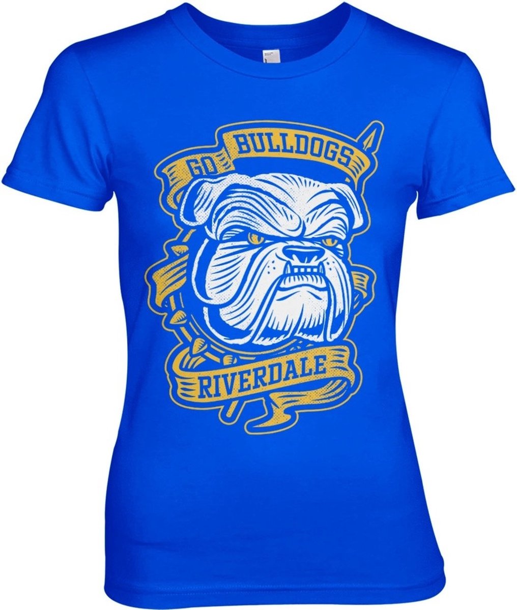 Riverdale Go Bulldogs Girly Tee Damen T-Shirt Blue-XL