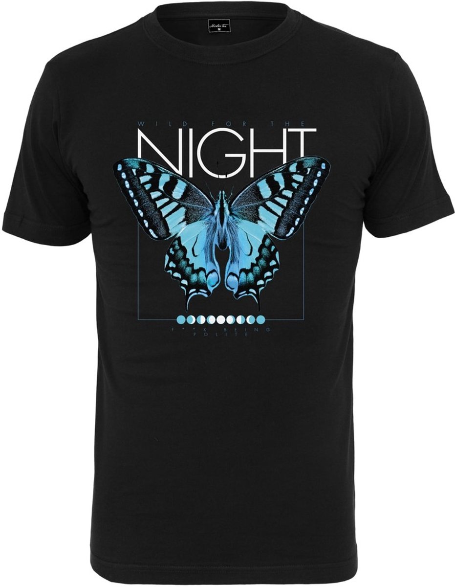 Mister Tee 3 Butterflies Heren T-shirt S Zwart