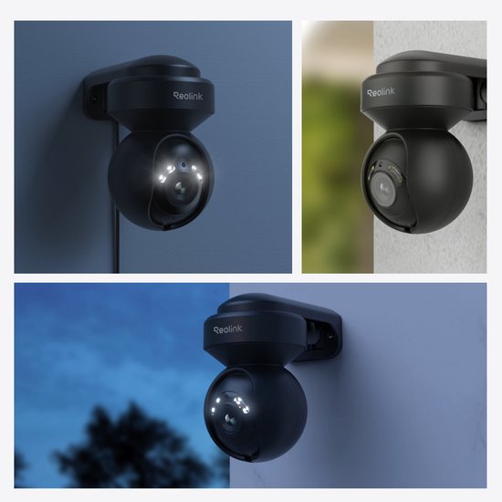 Reolink 5 MP Beveiligingscamera buiten, Detectie van personen/voertuigen/dieren, Pan en tilt, 3x optische zoom-Zwart van Reolink — afbeelding 2