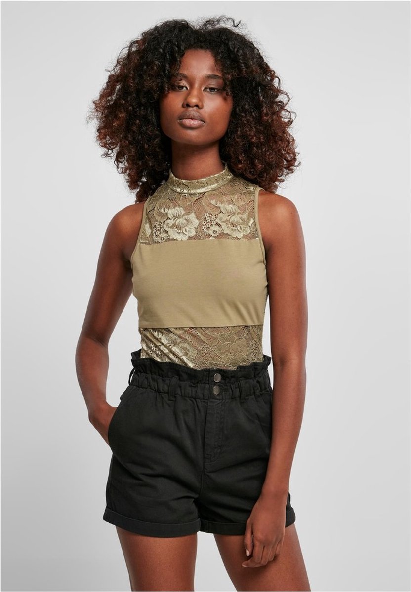 Urban Classics Laces Bodysuit 4XL Groen