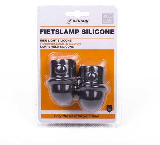 Benson Fietsverlichting set - waterdicht silicone - 3 leds - voor- en achterlicht - 3 standen — afbeelding 5