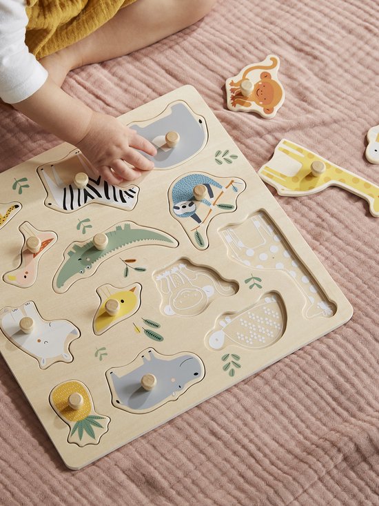 Vertbaudet Puzzle met jungle-knopen van VER — afbeelding 3