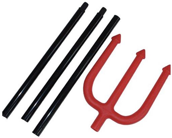 Duivelsvork - drietand riek 4 delig - Halloween 112 cm.