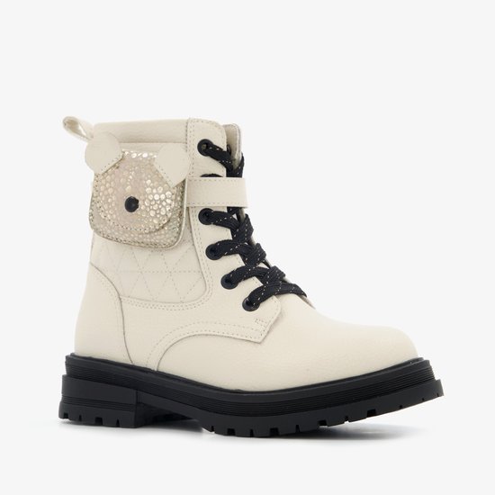 Bottes à lacets pour fille Blue Box avec compartiment en blanc - Taille 29