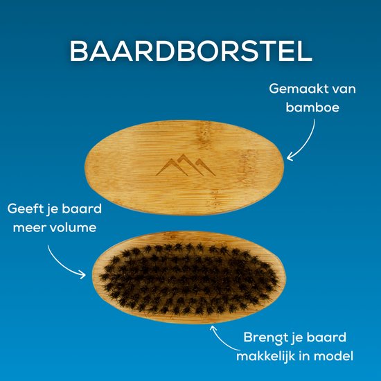 Rossberck Baardborstel - Beard Brush - Bamboe - Zwijnharen - 11 cm