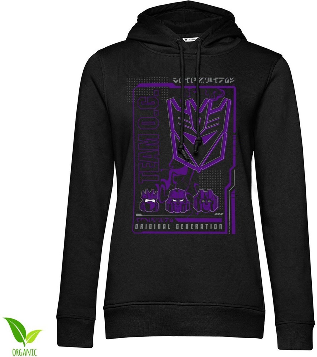 Transformers Decepticon Original Generation Girly Hoodie Black