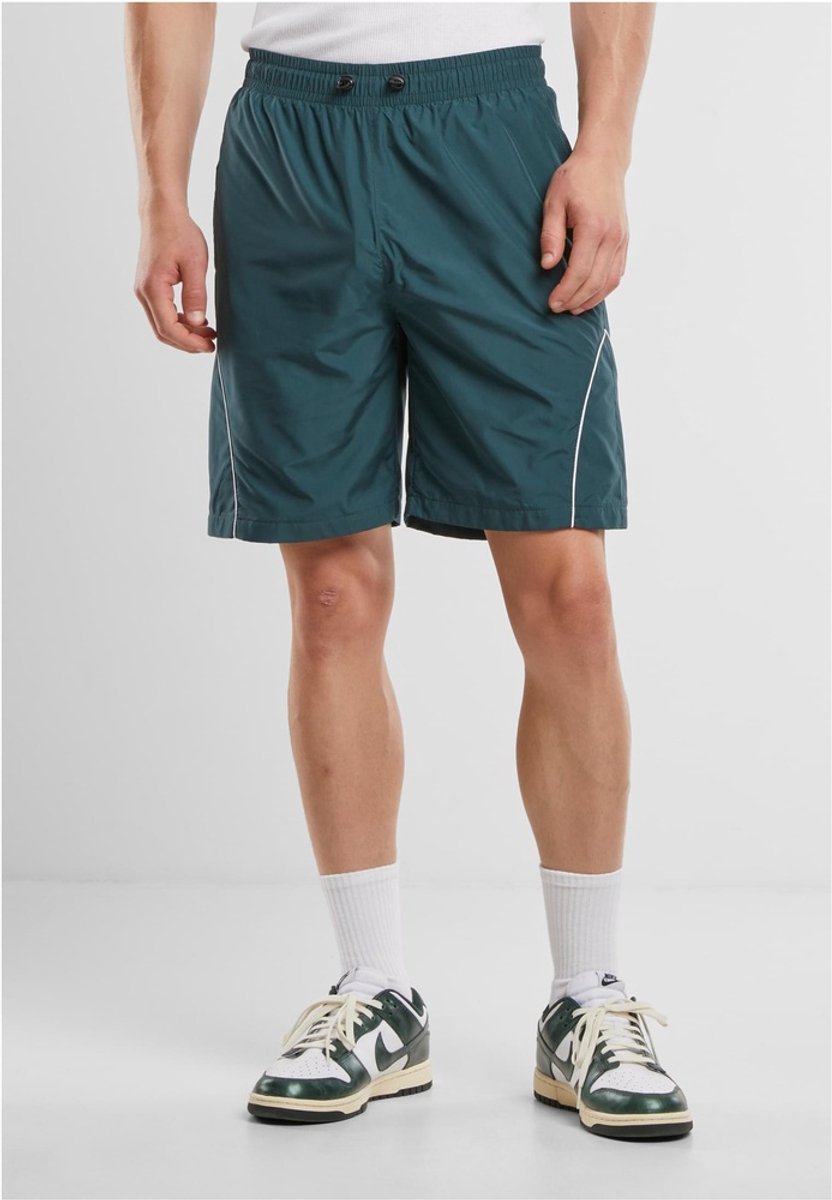 Urban Classics Piped Panel Korte broek Donkergroen