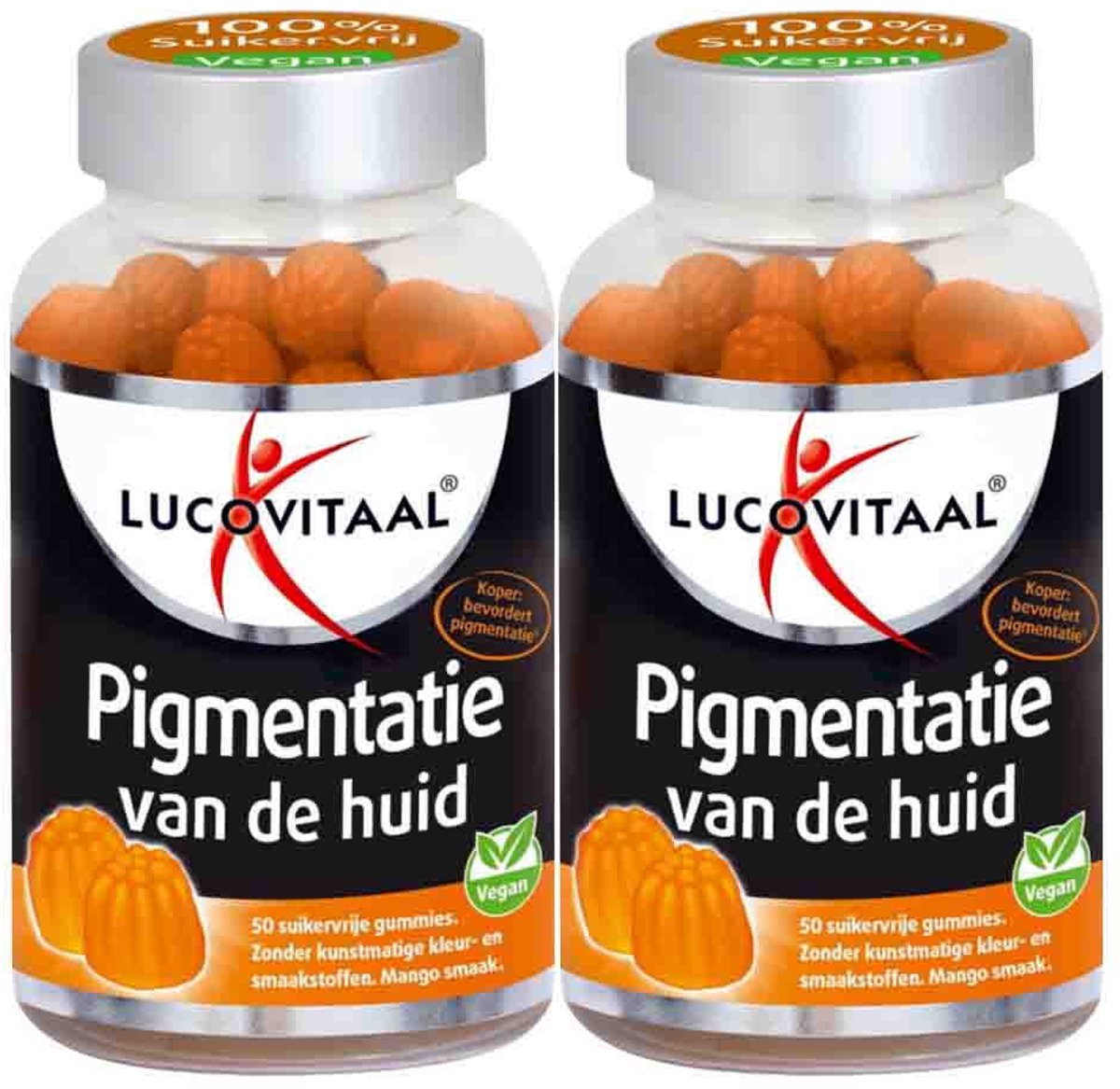 Lucovitaal Pigmentatie van de Huid - 2 x 50 gummies - Voordeelverpakking