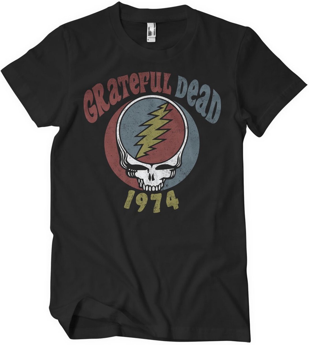 Grateful Dead T-Shirt 1974 Tour T-Shirt WMX-1-GD002-H93-9 Black-S