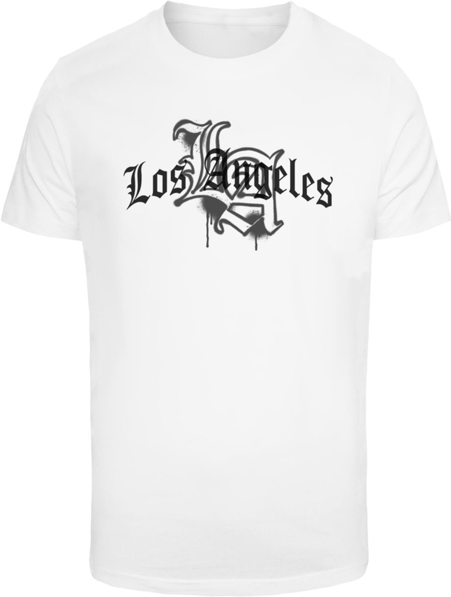 Mister Tee T-Shirt LA Wording -S Wit