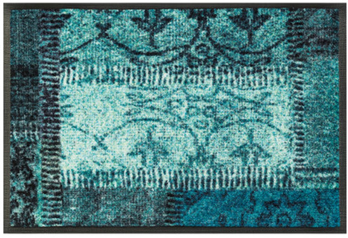 Kleen-Tex Vintage Patches türkis- Kleen-Tex - 50 x 75 cm groen