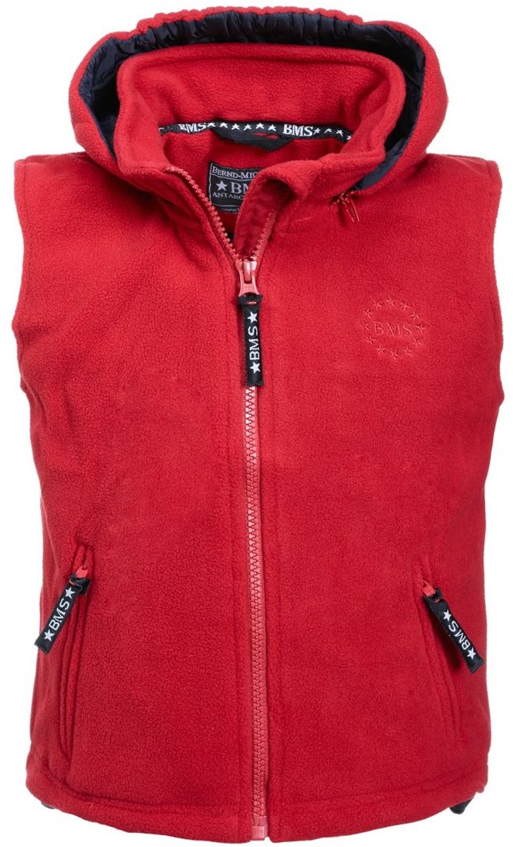 BMS Kinder Windsmoother Kids-vest met capuchon Rood-122
