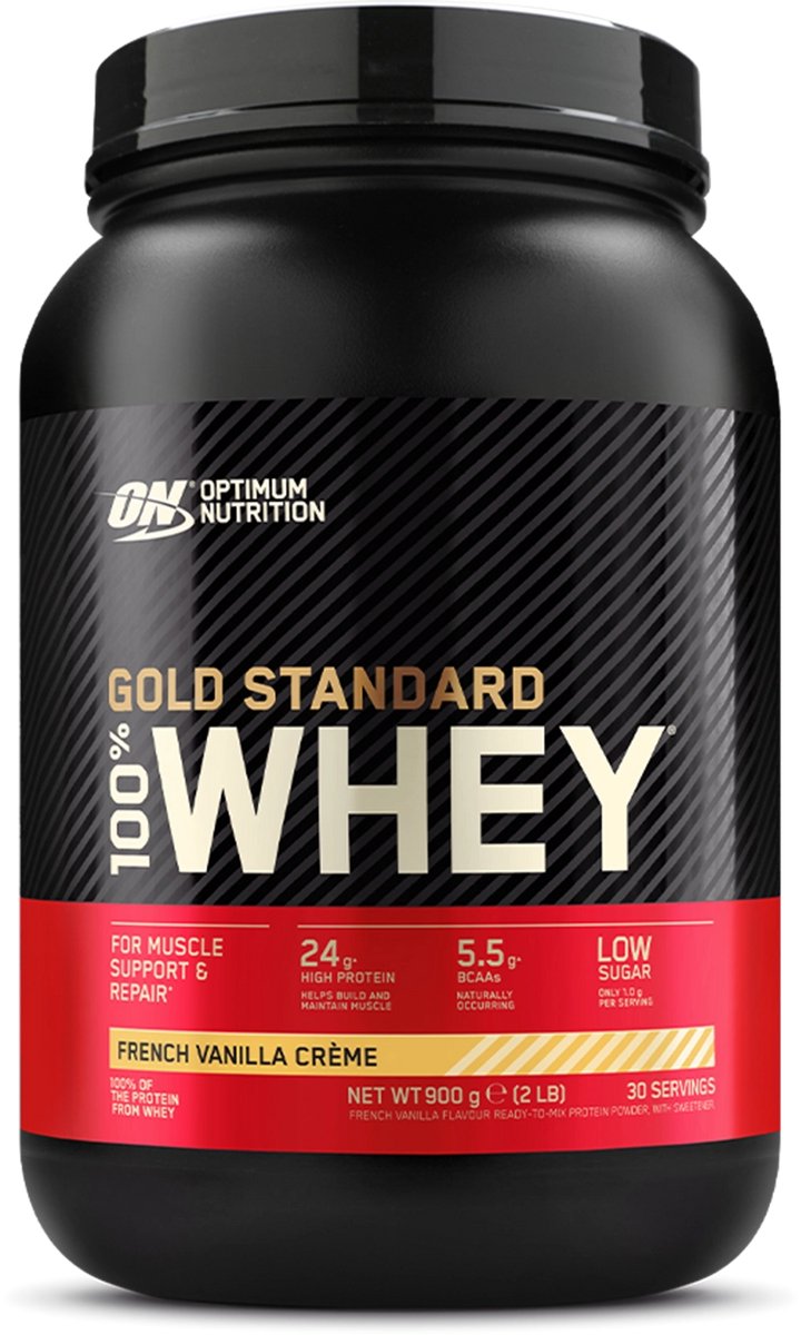 Optimum Nutrition Gold Standard 100% Whey Protein - Vanilla Ice Cream -...