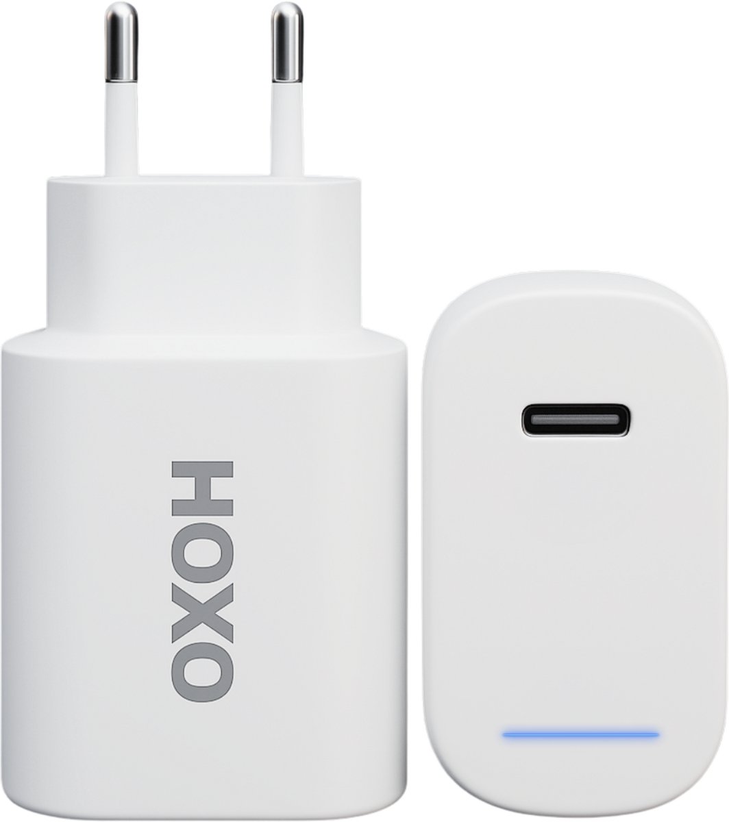 20W USB C Adapter - USB C Oplader - Snellader - LED Indicator - Power Adapter 3.0 - GaN Fast Charging - Fast Charging - Oplader