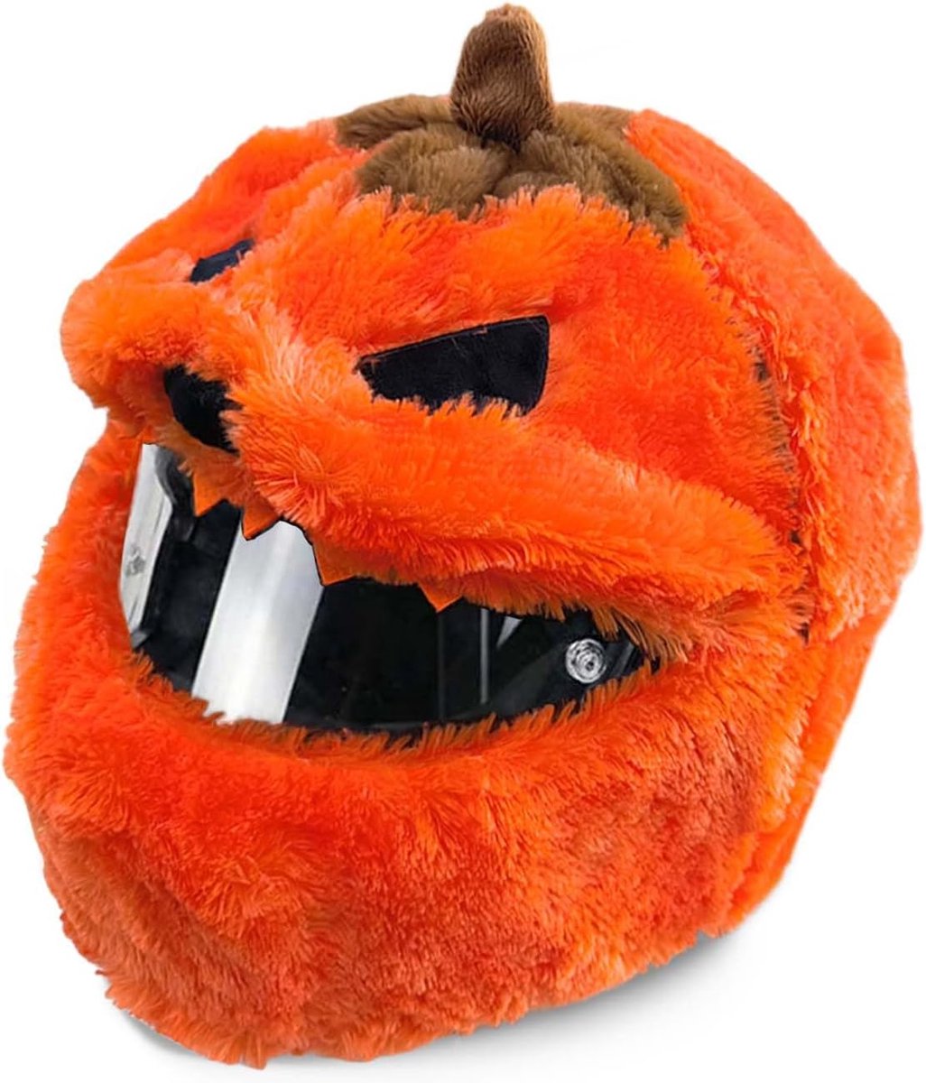 Halloween - Halloween versiering - Halloween Pompoen Helmhoes - Halloween Motorhelmhoes - Halloween decoratie - Halloween Motorhelm Decoratie Accessoires - Motor - Scooter - Universeel -Accessoires -Halloween-cadeaus